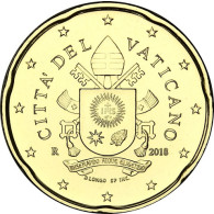 20 Euro Cent  Münzen aus dem Vatikan mit dem Papstsiegel  von Franziskus 2018