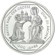 Deutschland 10 DM Silber 2000 Stgl. Karl der Grosse  II (2)