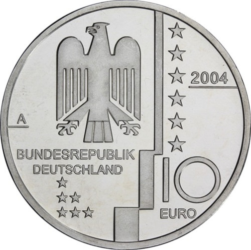 Silbermünze 10 Euro 2004 Bauhaus Dessau online kaufen