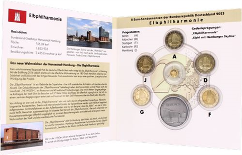 Deutschland-5x2Euro+Meda+Gold-2023-Elbphilharmonie-Album
