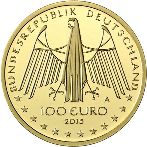 Deutschland-100-Euro-2015-Oberes-Mittelrheintal-Vorderseite