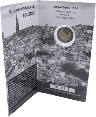Spanien-2Euro-2021-PP-Toledo-Coincard