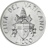 Silbermünzen Vatikan 1000 Lire 1989 Papst unter Gläubigen 