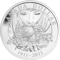 Kanada-1Dollar-2011-AgPP-Nationalparks-RS