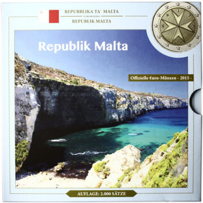 Malta 3,88 Euro 2015 bfr. KMS -  Sondersatz im Folder