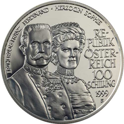 Österreich-100-Schilling-1999-PP-Schicksale-im-Hause-Habsburg---Franz-Ferdinand-I