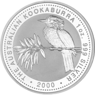 Australien-1-Unze-Silber-2000---1-Dollar-Kookaburra-RS