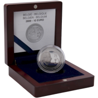 Belgien-10Euro-2009-AGPP-75GebKoenigAlbertII-Etui-2