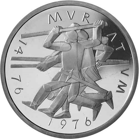 Schweiz-5Franken-1976-CuNi-PP-SchlachtMurten-rs