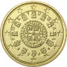 Portugal 10 Cent 2003 Kursmünze mit Königssiegel 