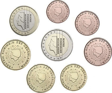 Niederlande Euro-Kursmünzen 3,88 Euro 1999 bankfrisch Erstausgabe 