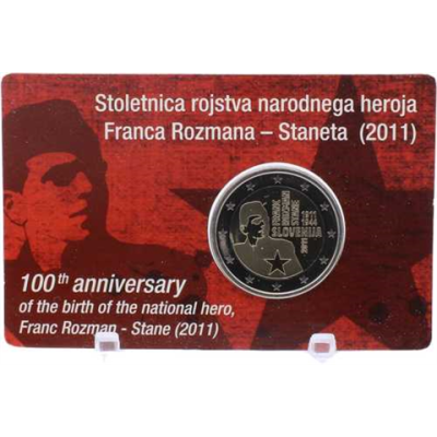 Slowenien-2 Euro-2011-PP-Franc Rozman-Coincard-RS
