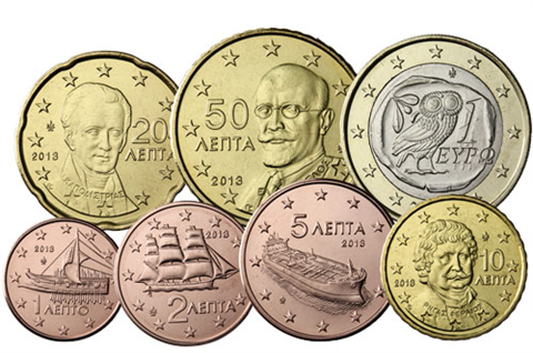 Griechenland-1,88Euro-2013-Kleinmünzensatz-RS