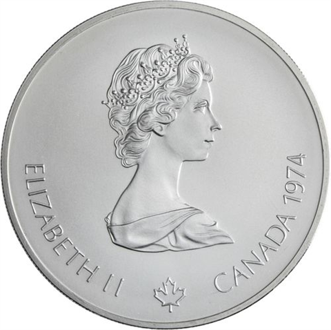 Kanada-14x10+14x5 Dollar-1973-1976-AGstgl-Olymp Montreal 76-Etui