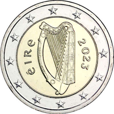 Irland-2-Euro-2023-Keltische-Harfe-RS