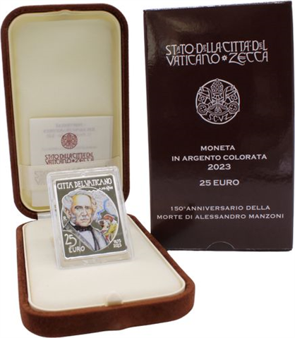 Vatikan-25Euro-2023-AGpp-Manzoni-Etui