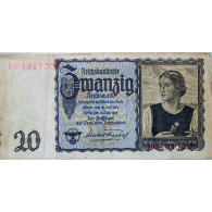 Banknote 20 Reichsmark Junge Österreicherin 16.Juni 1932 Kassenfrisch 