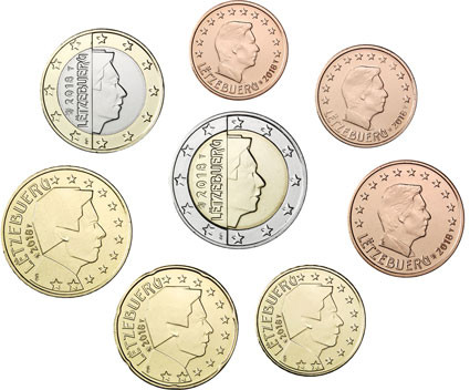 Luxemburg Euro Kursmünzensatz Sonderedition 3,88 Euro 2017 2018 