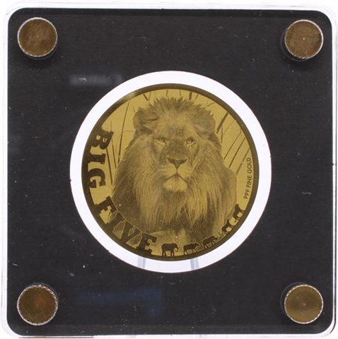 Tschad-10x5000 Francs-AU-Big Five-Etui