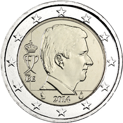 Belgien-2Euro-2014-KönigPhilippe-RS