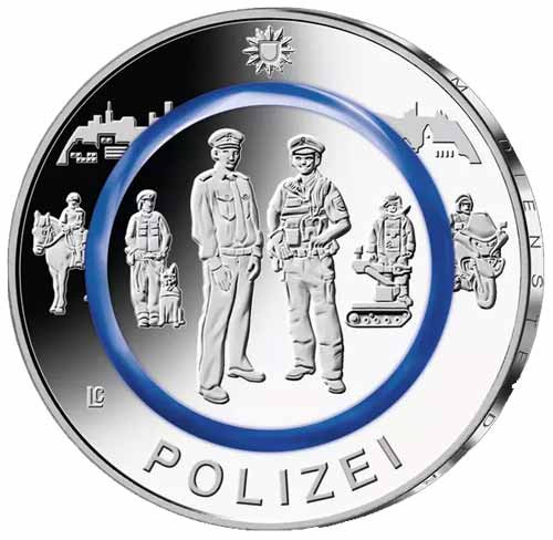 Deutschland 10 Euro 2024 Polizei Mzz J