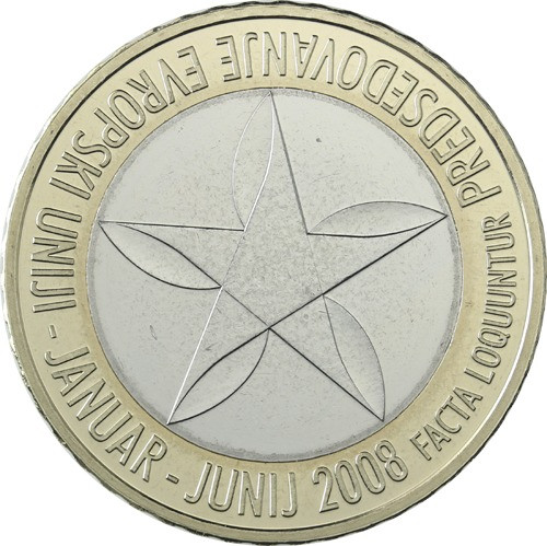 3  Euro Münze aus Slowenien 