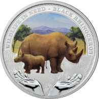 Tuvalu 1 Dollar 2012 PP Wildlife in Need - Schwarzes Nashorn