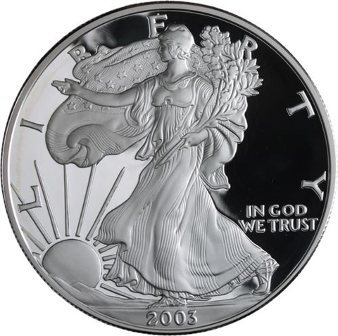 USA-1 Dollar-2003-AGpp-Silver Eagle-RS