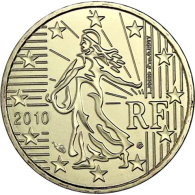 Frankreich-10-Cent-2010-Kursmünze-I