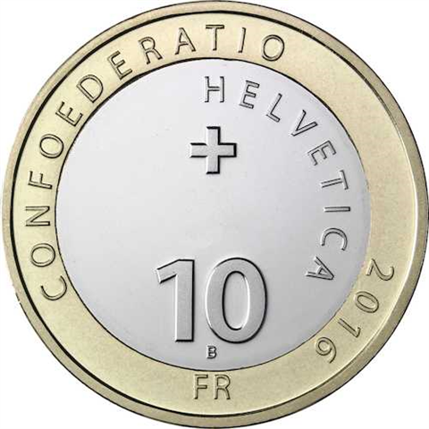 Schweiz 10 Franken 2016 bfr Alpen Edelweiss 1
