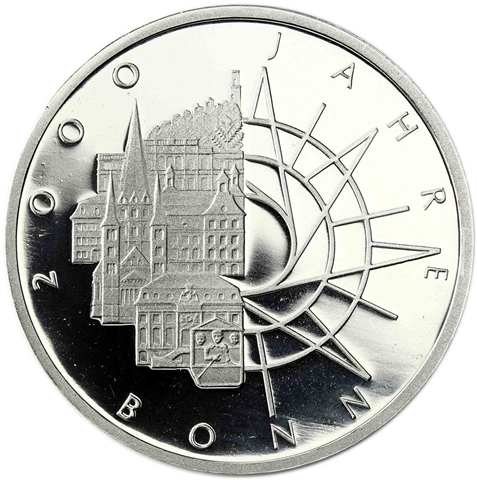 Deutschland 10 DM Silber 1989 PP 2000 Jahre Bonn I