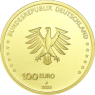 Deutschland-100Euro-Gold-Freiheit-VS-Wertseite-Münzzeichen-J
