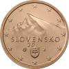 Slowakei 2 Cent 2014 bfr. Gifpel der Berges Kriva´n, Hohe Tatra 