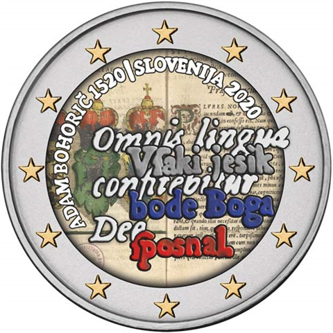 Slowenien-2-Euro-2020-Adam-Bohoric-FARBE