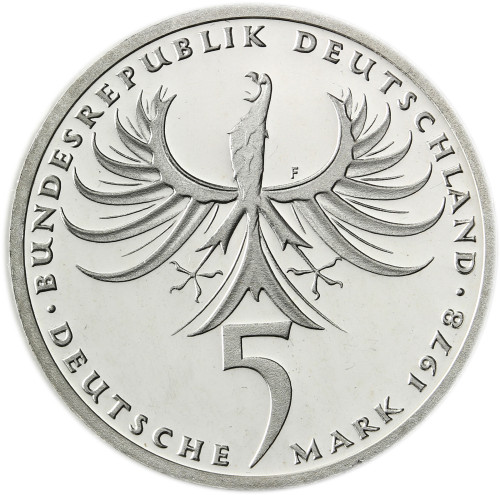 Deutschland 5 DM Silber 1978 Stgl. Balthasar Neumann