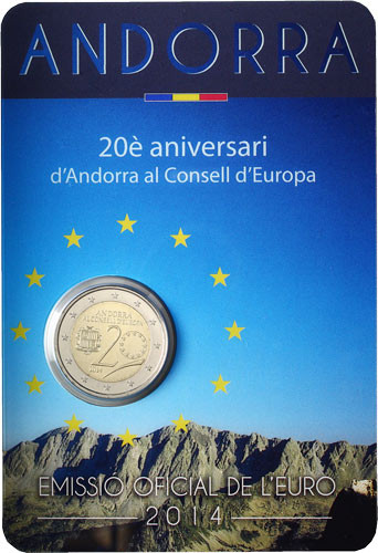 Euro Muenzen Andorra 2 2014