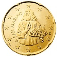 San Marino 20 Cent 2005  bfr. Heiliger Marinus