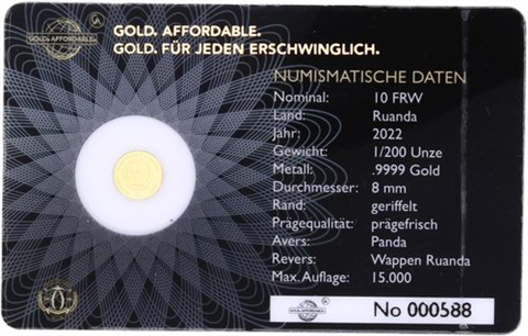 Ruanda-10FRW-2022-AUpfr-Panda-RS