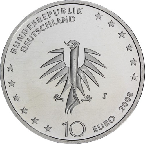 Deutschland 10 Euro 2008 Gorch Fock Bildseite