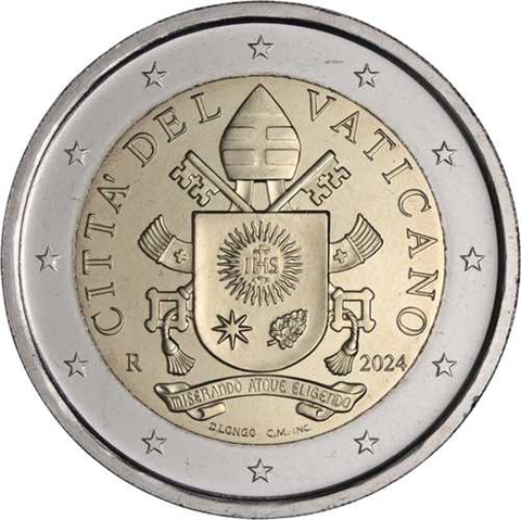 Vatikan-2Euro-2024-Stgl-Kursmünze-RS