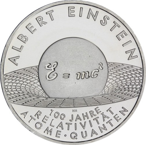 10 Euro Silber 2005 Albert Einstein -  Relativität