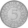 Deutschland 5 DM 1956 D Silberadler - Heiermann