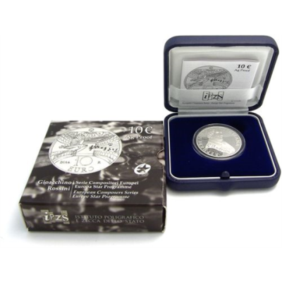 Italien 10 Euro 2014 PP Giocchino Rossini Europa STern Programm III