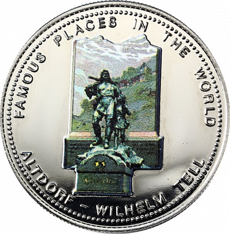 Uganda 1000 Schillings 1996 Wilhelm Tell Denkmal Altdorf VS