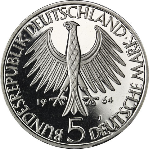 Deutschland 5 DM 1964 PP Johann-G. Fichte