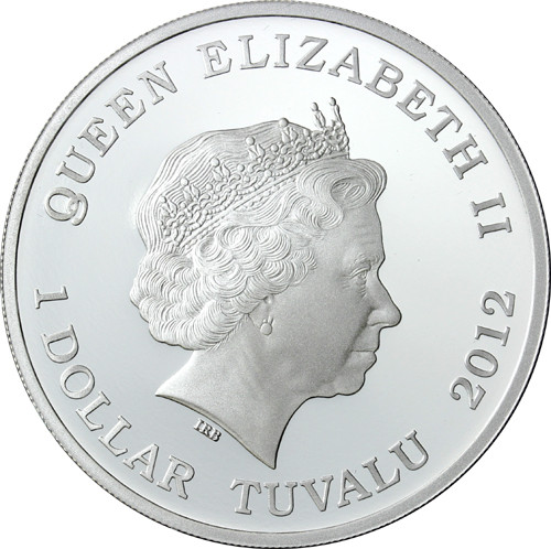 Tuvalu 1 Dollar 2012 PP Wildlife in Need - Schwarzes Nashorn