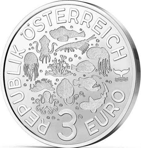 Österreich-3Euro-2023-Schwellhai-RS-3D