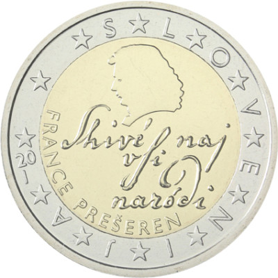 Slowenien 2 Euro 2012 stgl. France Prešeren