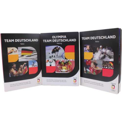 Deutschland-40xMedaillen-AG-Tokio-Peking-Folder Set
