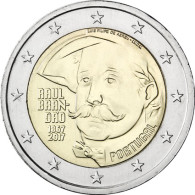 2 Euro Gedenkmünze 150. Geburtstag Raúl Brandão Portugal 2017 